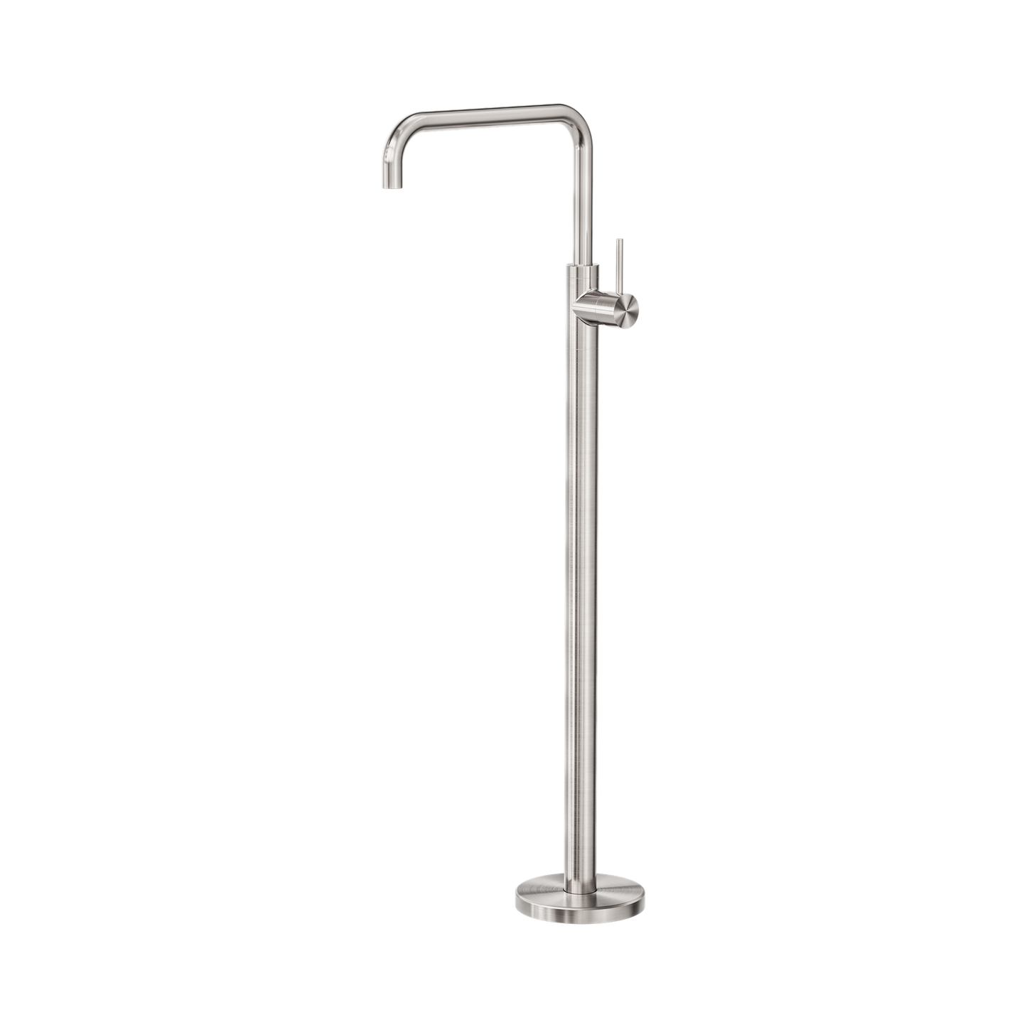 Mecca Freestanding Bath Mixer Square Shape Brushed Nickel