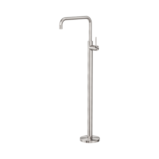 Mecca Freestanding Bath Mixer Square Shape Brushed Nickel