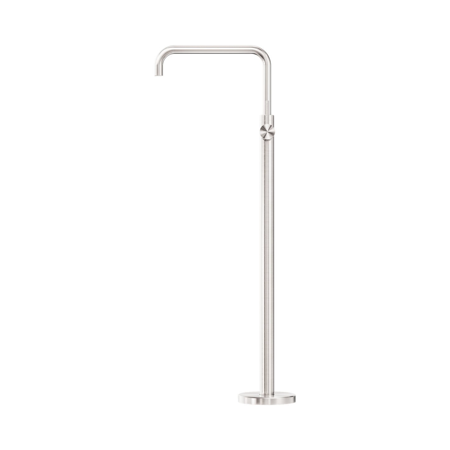 Mecca Freestanding Bath Mixer Square Shape Brushed Nickel