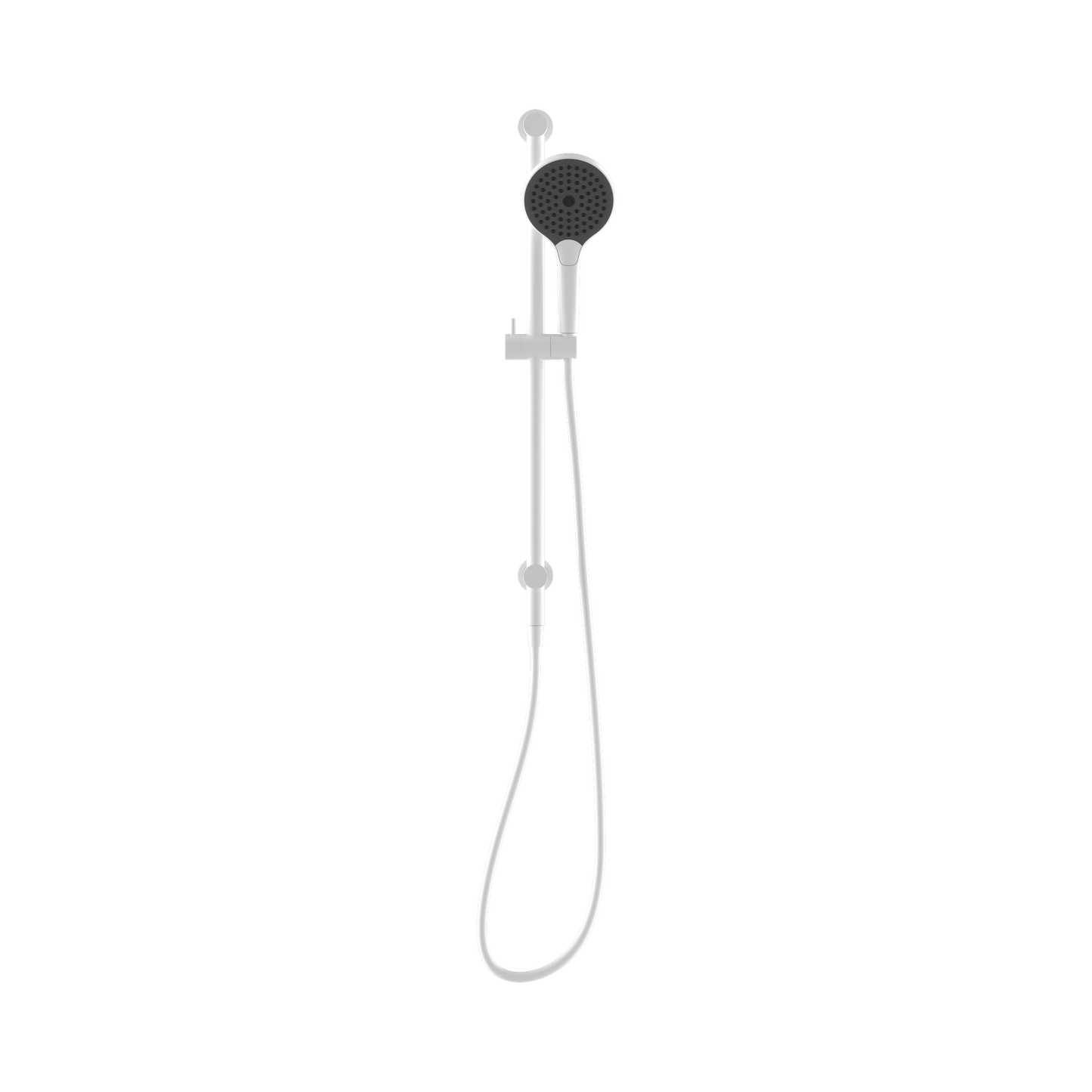 Mecca Shower Rail With Air Shower II Matte White