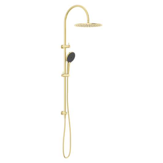 Mecca Twin Shower With Air Shower II Brushed Gold