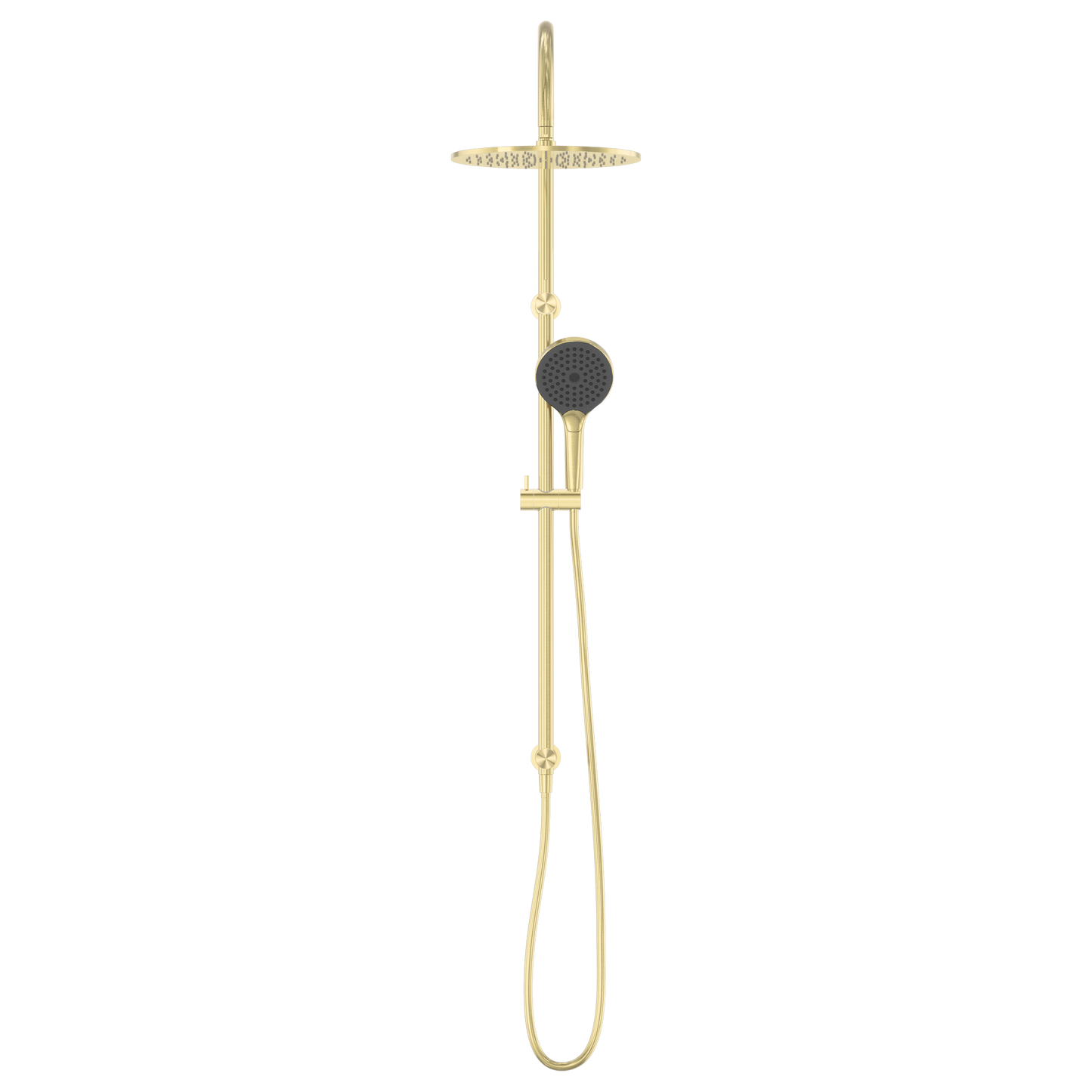 Mecca Twin Shower With Air Shower II Brushed Gold