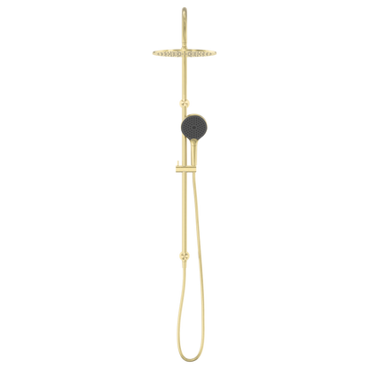 Mecca Twin Shower With Air Shower II Brushed Gold