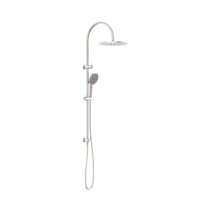 Mecca Twin Shower With Air Shower II Brushed Nickel