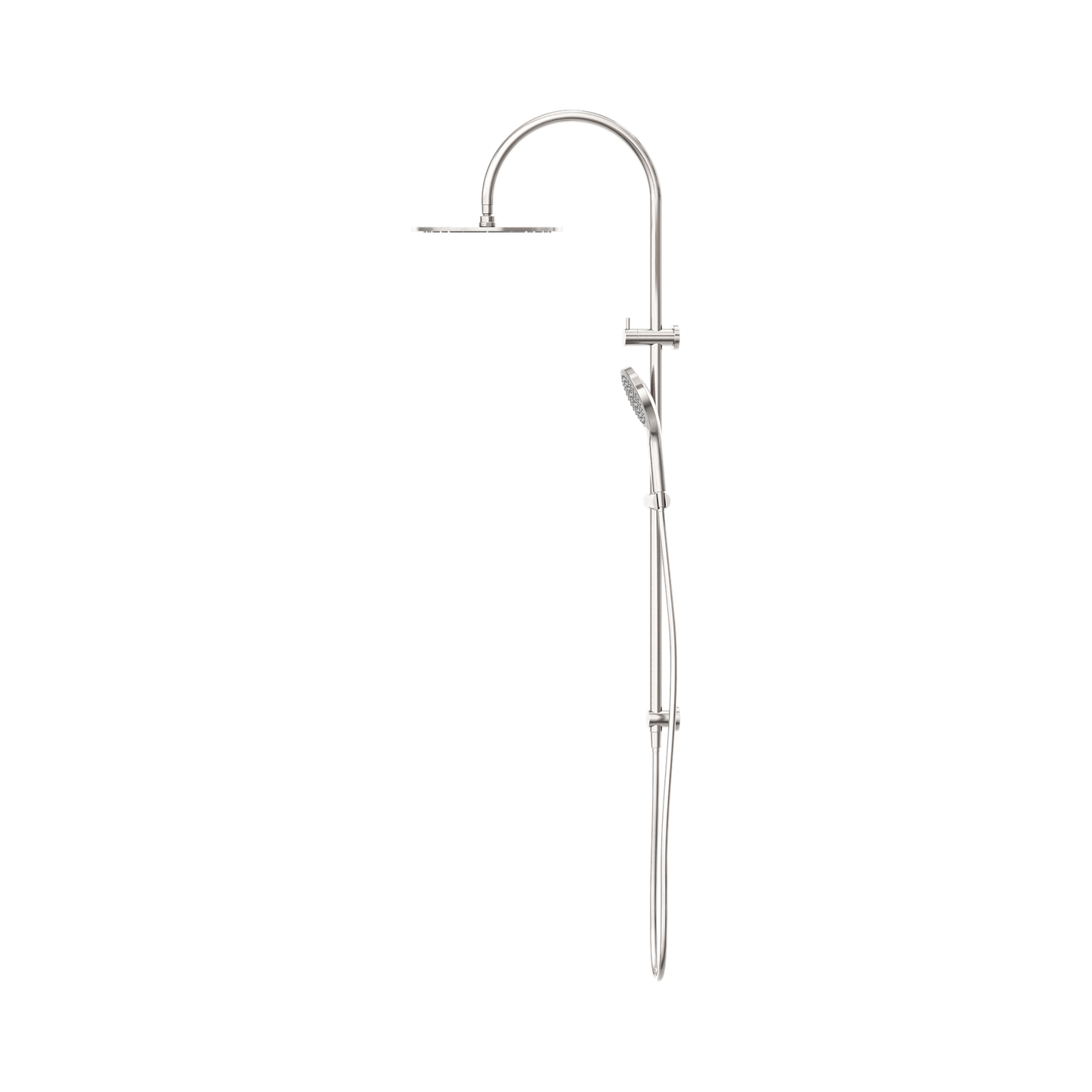 Mecca Twin Shower With Air Shower II Brushed Nickel