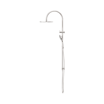 Mecca Twin Shower With Air Shower II Brushed Nickel
