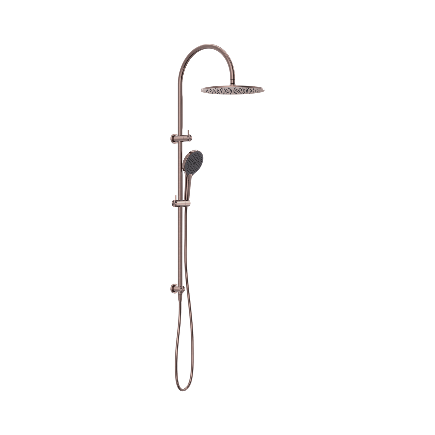 Mecca Twin Shower With Air Shower II Brushed Bronze