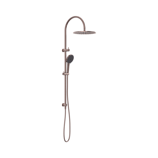 Mecca Twin Shower With Air Shower II Brushed Bronze