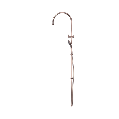 Mecca Twin Shower With Air Shower II Brushed Bronze