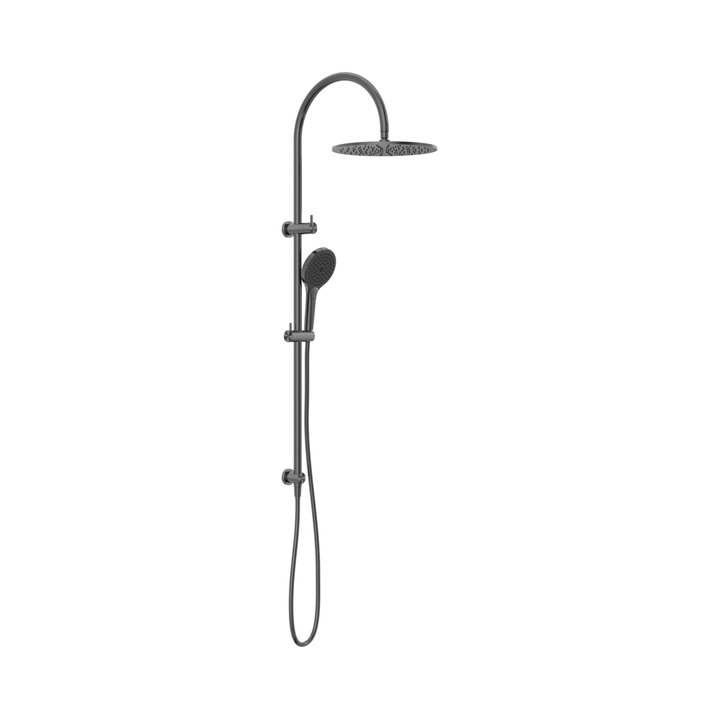 Mecca Twin Shower With Air Shower II Gun Metal