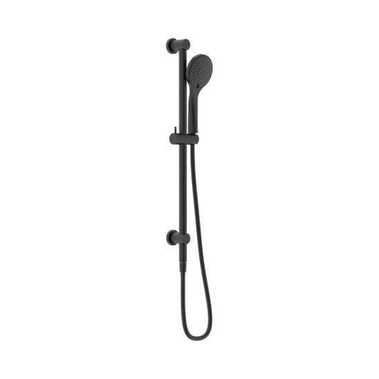 Mecca Shower Rail With Air Shower Matte Black