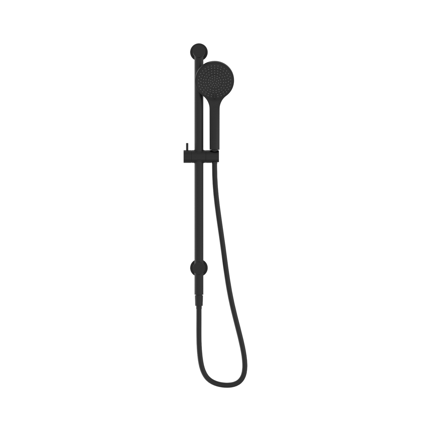 Mecca Shower Rail With Air Shower Matte Black