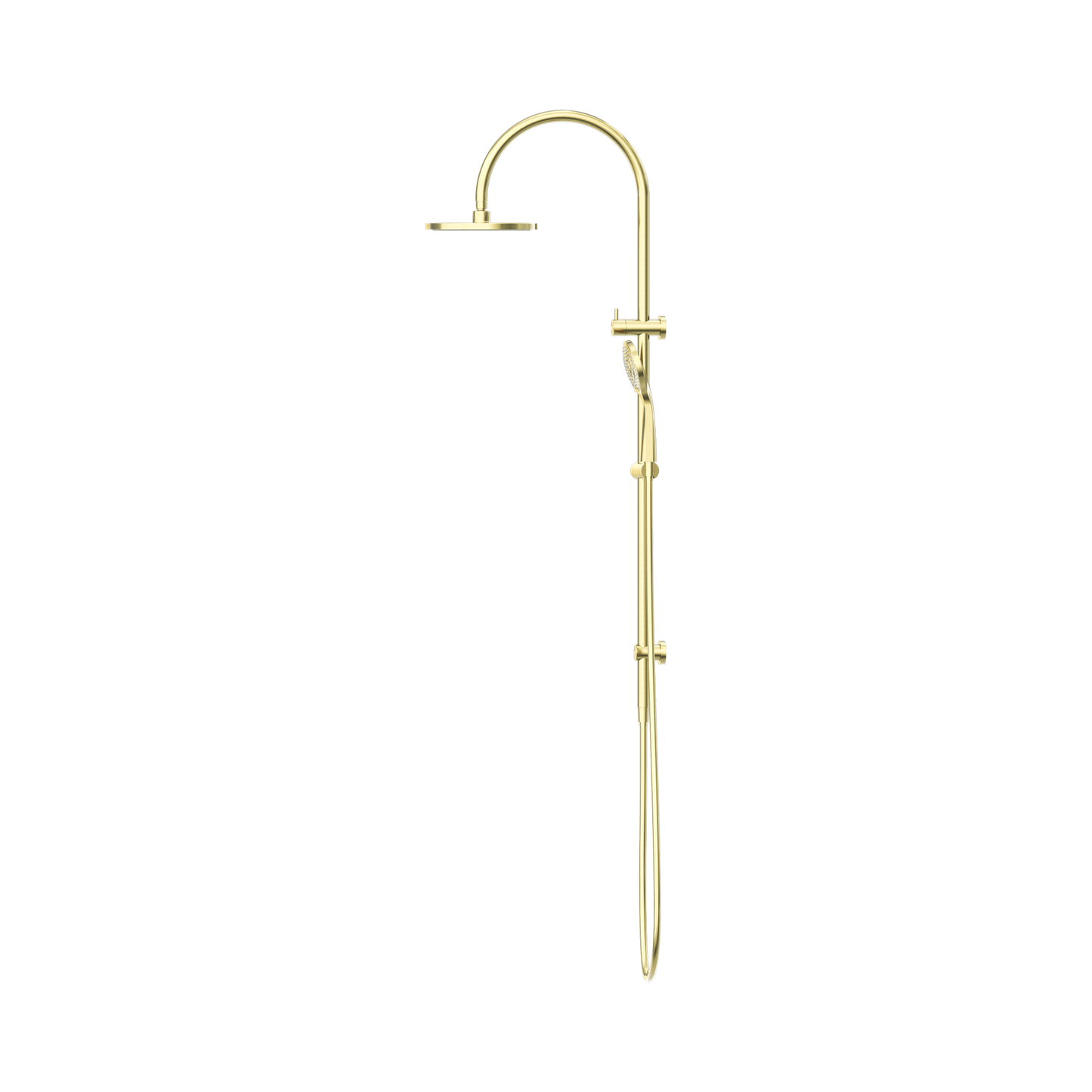Mecca Twin Shower With Air Shower Brushed Gold