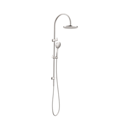 Mecca Twin Shower With Air Shower Brushed Nickel