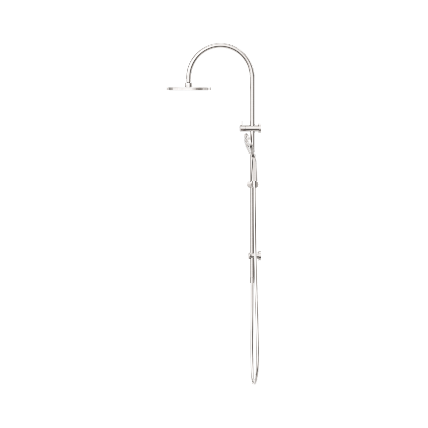 Mecca Twin Shower With Air Shower Brushed Nickel