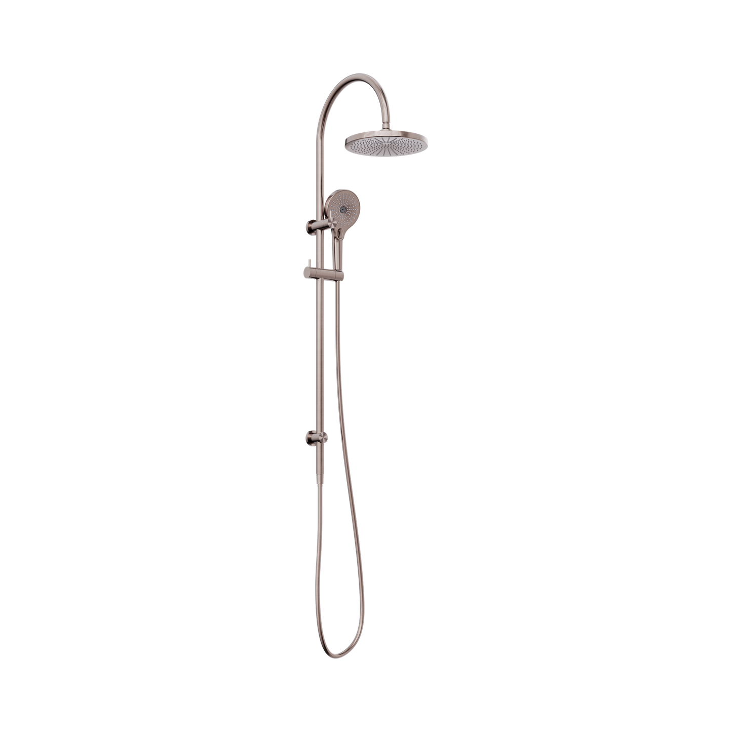 Mecca Twin Shower Brushed Bronze