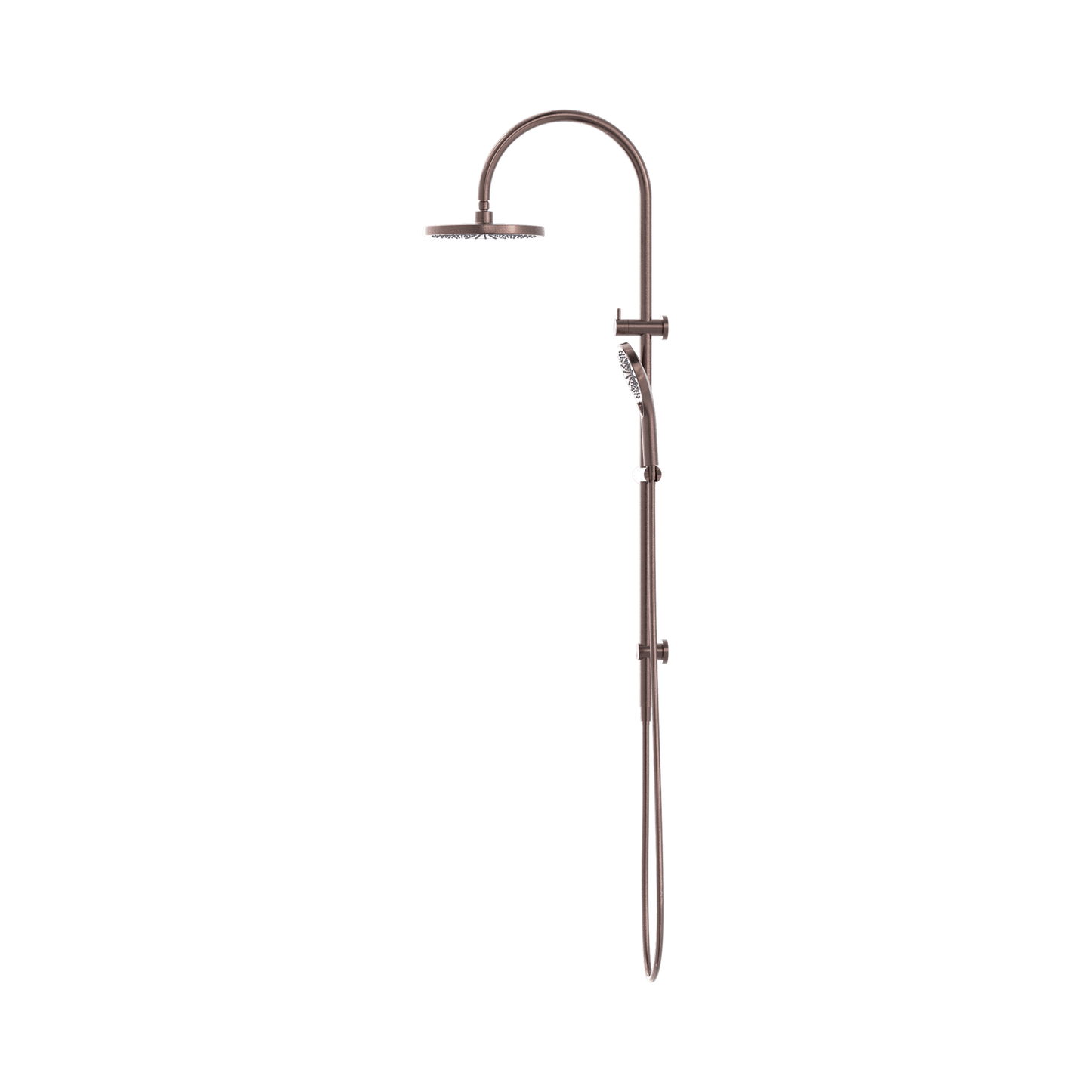Mecca Twin Shower Brushed Bronze