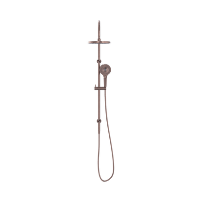 Mecca Twin Shower Brushed Bronze