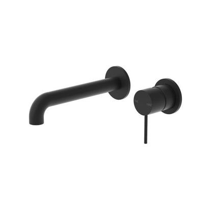 Nero Mecca Wall Mixer Set Basin/Bath Separate Backplates 185mm