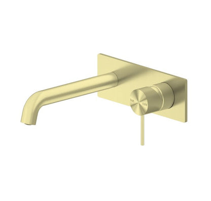 Nero Mecca Wall Mixer Set Basin/Bath 185mm