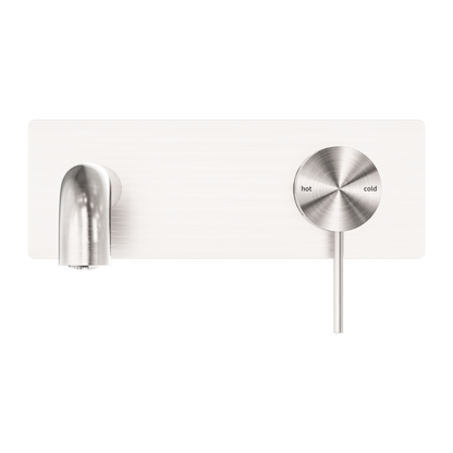 Nero Mecca Wall Basin/Bath Mixer Set With Back Plate