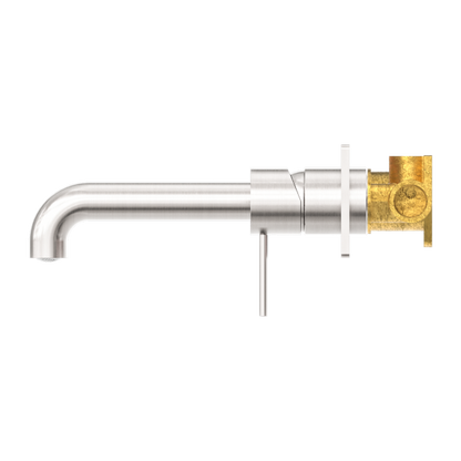 Nero Mecca Wall Mixer Set Basin/Bath 185mm