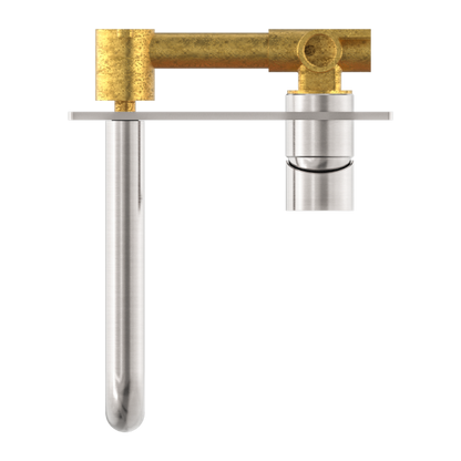 Nero Mecca Wall Mixer Set Basin/Bath 185mm