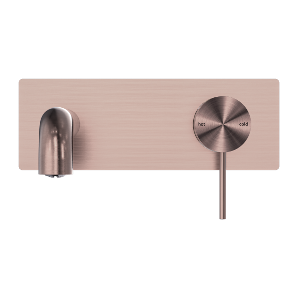 Nero Mecca Wall Mixer Set Basin/Bath 185mm