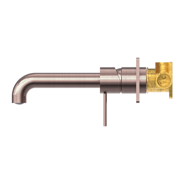Nero Mecca Wall Mixer Set Basin/Bath 185mm