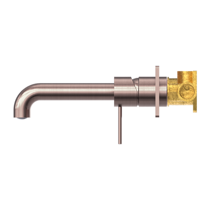Nero Mecca Wall Mixer Set Basin/Bath 185mm