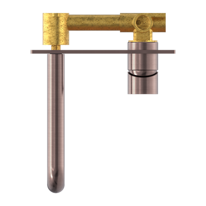 Nero Mecca Wall Mixer Set Basin/Bath 185mm