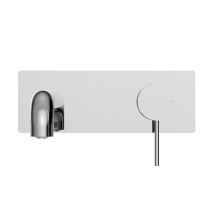 Nero Mecca Wall Mixer Set Basin/Bath 185mm