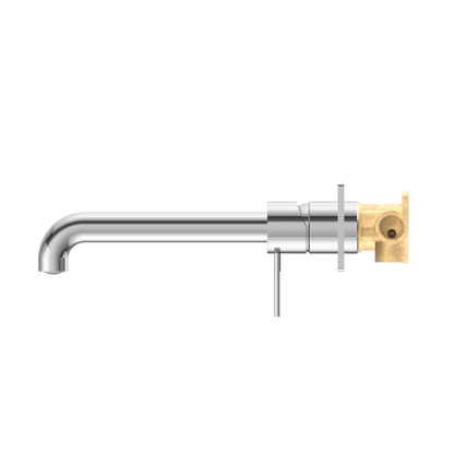 Nero Mecca Wall Mixer Set Basin/Bath 230mm