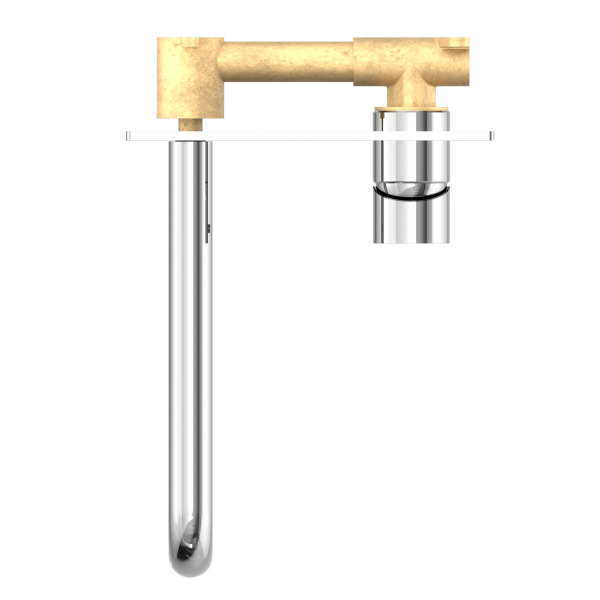 Nero Mecca Wall Mixer Set Basin/Bath 230mm
