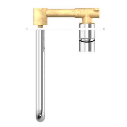 Nero Mecca Wall Mixer Set Basin/Bath 230mm