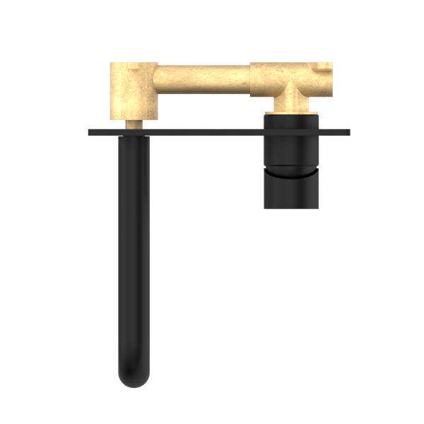 Nero Mecca Wall Mixer Set Basin/Bath 160mm