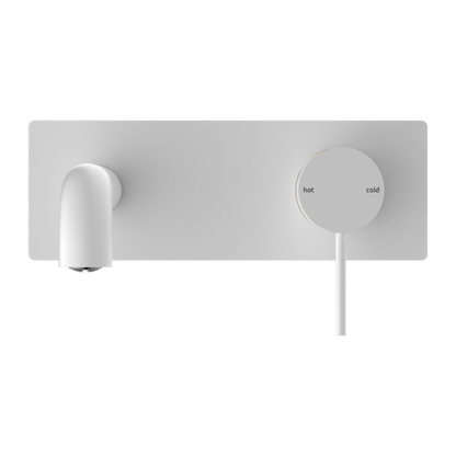 Nero Mecca Wall Mixer Set Basin/Bath 185mm