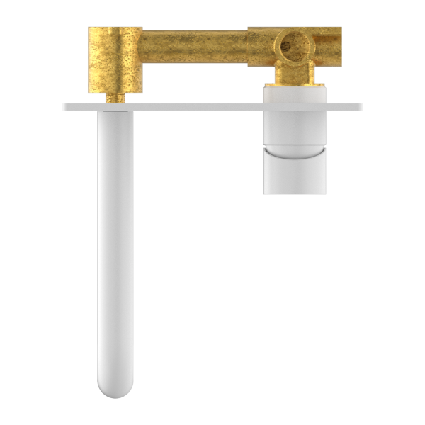 Nero Mecca Wall Mixer Set Basin/Bath 185mm