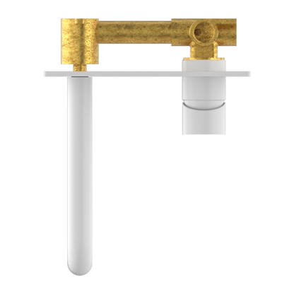 Nero Mecca Wall Mixer Set Basin/Bath 185mm