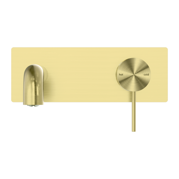 Nero Mecca Wall Mixer Set Basin/Bath 185mm