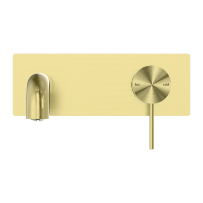 Nero Mecca Wall Mixer Set Basin/Bath 185mm