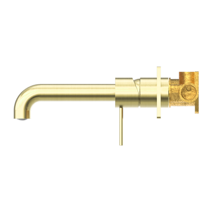 Nero Mecca Wall Mixer Set Basin/Bath 185mm
