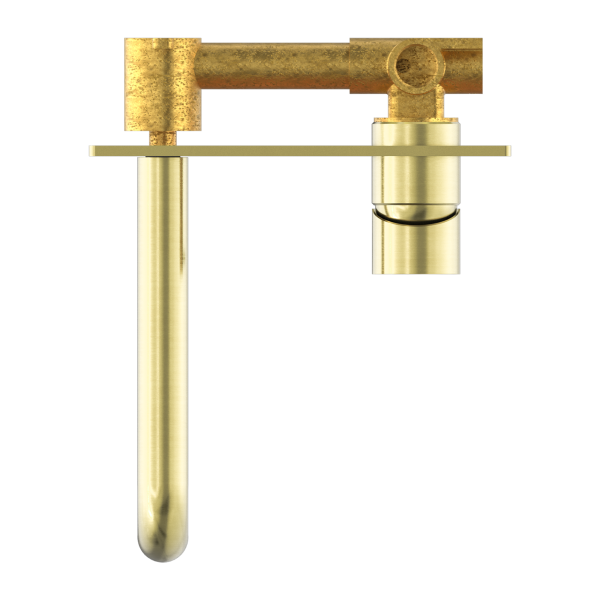 Nero Mecca Wall Mixer Set Basin/Bath 185mm