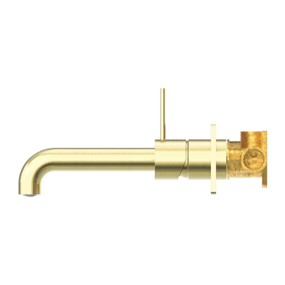 Nero Mecca Up Wall Mixer Set Basin/Bath 185mm