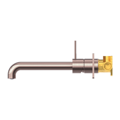 Nero Mecca Up Wall Mixer Set Basin/Bath 185mm