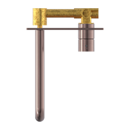 Nero Mecca Up Wall Mixer Set Basin/Bath 185mm
