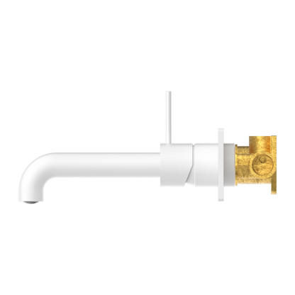 Nero Mecca Up Wall Mixer Set Basin/Bath 185mm
