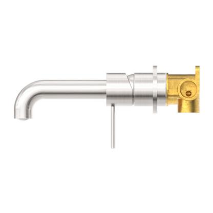 Nero Mecca Wall Mixer Set Basin/Bath Separate Backplates 185mm