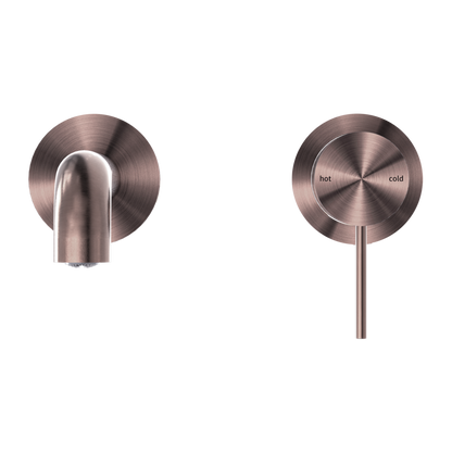 Nero Mecca Wall Basin/Bath Mixer Set