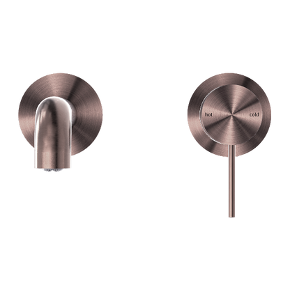 Nero Mecca Wall Basin/Bath Mixer Separate Back Plate 120mm  NR221910C120BZ